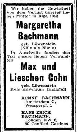 Aufbau 14-05-1946 Cohn Löwenstein