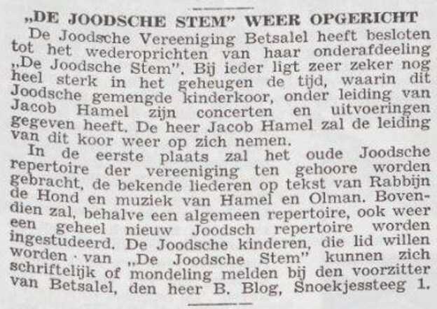 De Joodsche Stem