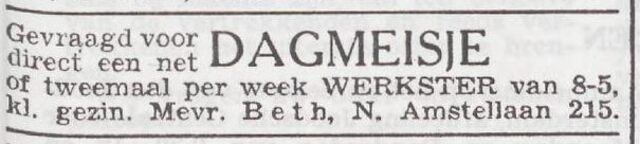 Advertentie van Alida Bed-Bril