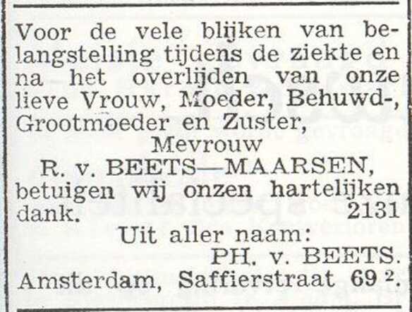Rachel van Beetz-Maarsen (en)