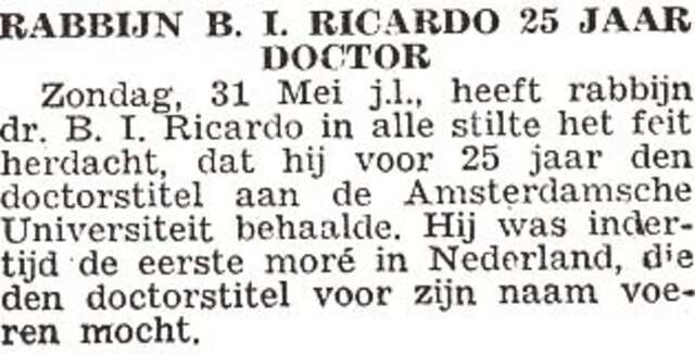 Rabbijn Benjamin Ricardo