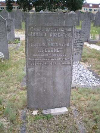 Memorial stone Bernard and Sientje Rozenthal