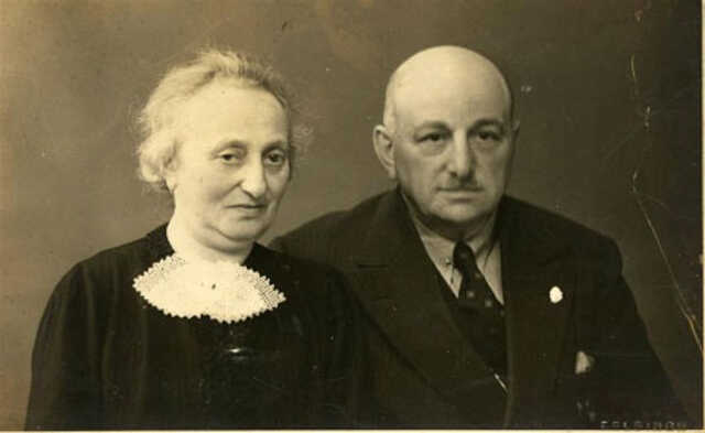Bertha Davidson-Salomon met haar echtgenoot Isidore Davidson, jaren '30