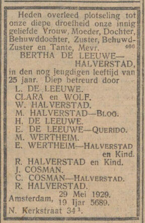 Bertha de Leeuwe-Halverstad