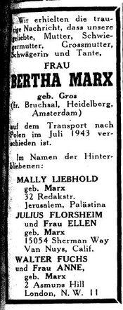 Bertha Marx Gros