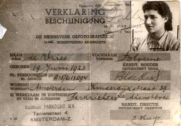 Werkgeversverklaring van Bloeme de Vries