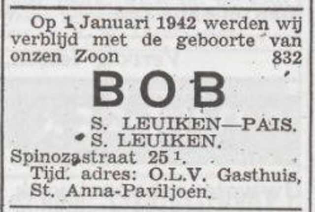 Aankondiging van geboorte