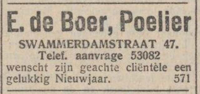 Gelukkig Nieuwjaar. 11-09-1931, NIW.