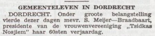 Viering 60ste verjaardag van Sara Meijer-Braadbaart