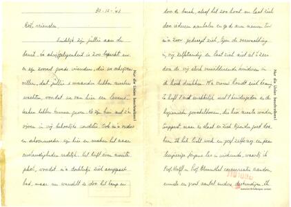 Brief aan Kees Postma A