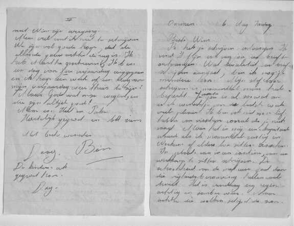 brief Ben Silas aan Willem Dijkstra 1942 1