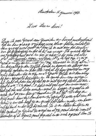 Letter of Mietje Beek-Oudkerk 1