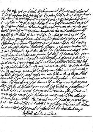 Letter of Mietje Beek-Oudkerk 2