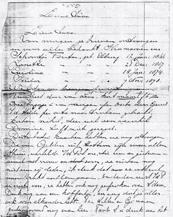 Brief van de Försters aan hun nichtje Anna - pagina 3