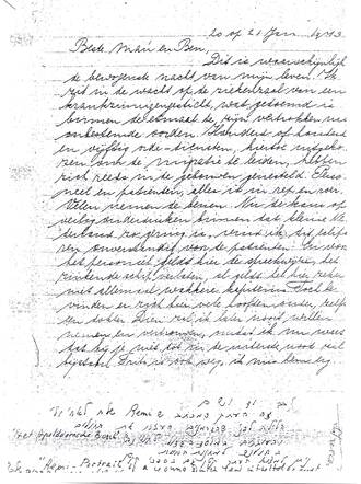 Brief van Remi Frank - pagina 1