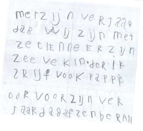 Briefje van Ati Kropveld aan haar ouders (2)