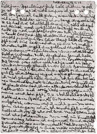 Briefkaart van Doris Katz uit november 1939