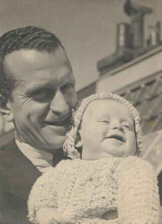 Marcel Bronkhorst with his father Eliazer Bronkhorst