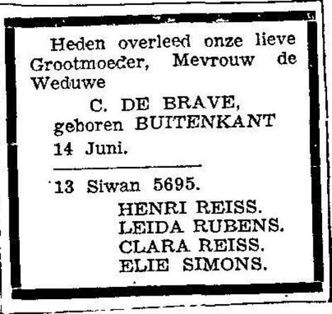 Het overlijden van een oma.