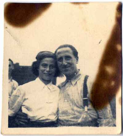 Selma Cardozo met haar vader Salomon Cardozo