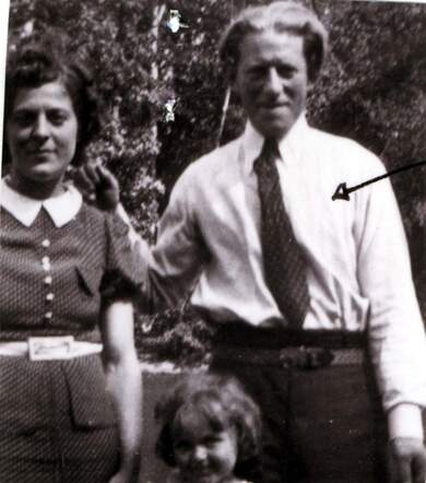 Beppie Christiaanse with her parents Philippus and Heintje Christiaanse-de Rosa