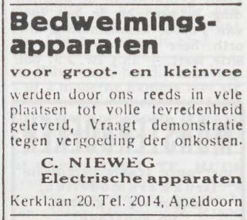 Advertentie van Comprecht Nieweg