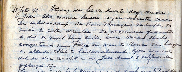 Dagboekfragment Nettie Veldkamp