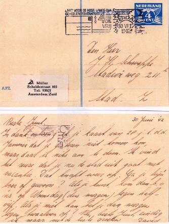 Postcard David Müller