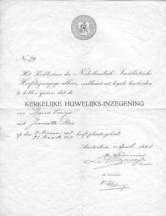 David Vuisje 1903 huwelijksdoc