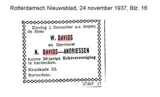 W. Davids en N. Davids - Andriessen