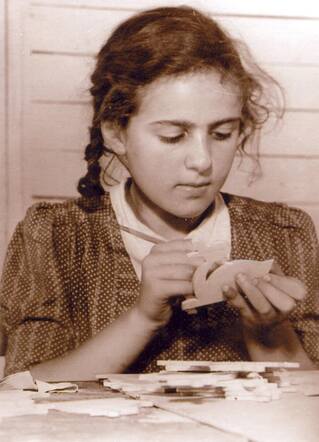 Geertruida (Trudi) Davids, september 1943 in Westerbork