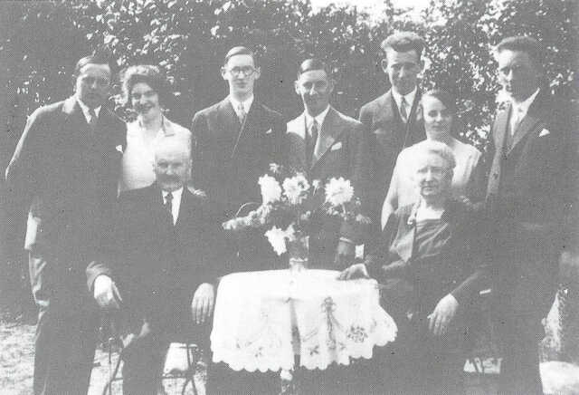 Het echtpaar Klein met hun kinderen, 1929