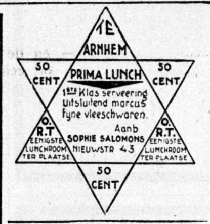 De Graafschap-bode nieuws- en advertentieblad,  28 juli 1933, dag, pag. 14. Advertentie Sophia (Sophie, Sofie) Salomons.