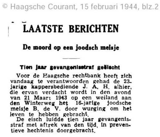 De moord op een Joodsch meisje