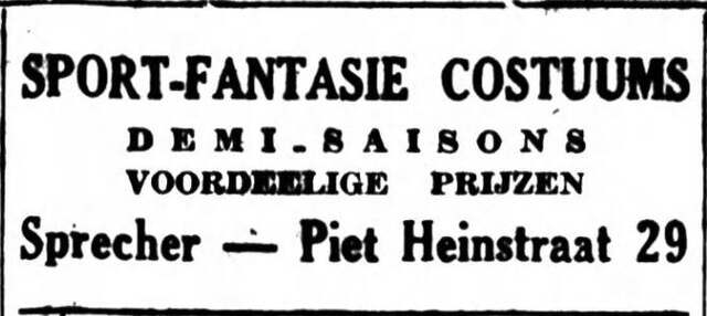 Advertentie Tobias Sprecher.