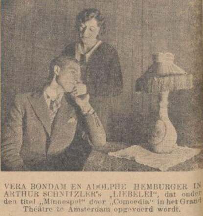 De Sumatra Post 26 november 1932, pag. 12. Adolph Hamburger