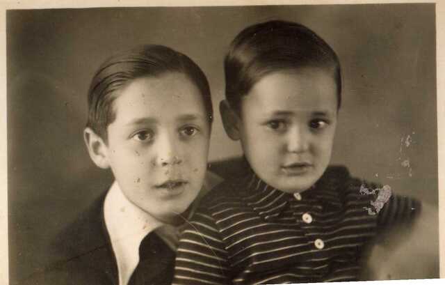 Egon (1932) en Werner (1937) Engers, achterkleinkinderen van Wicher en Jette Engers