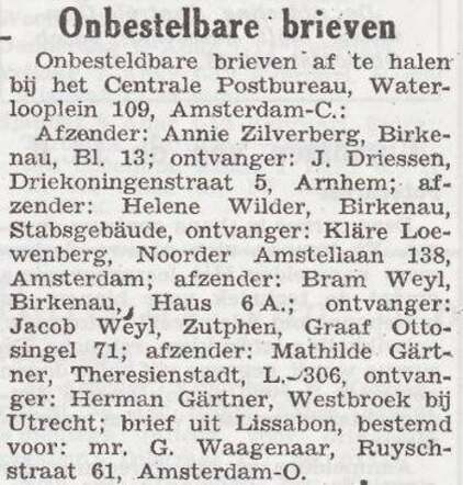 Brief voor mr. Godschalk Waagenaar