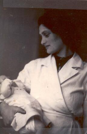 Elisabeth Heller-Diamant met dochter Betty Friemcy