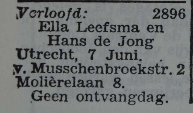 Ella Clara de Jong-Leefsma