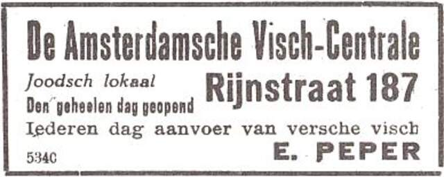 Advertentie van Elkan Peper