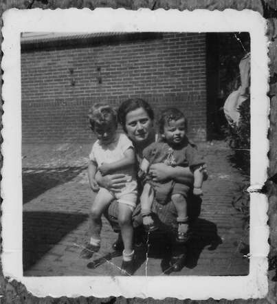 Vrouw en kinderen van Mauritz ten Brink
