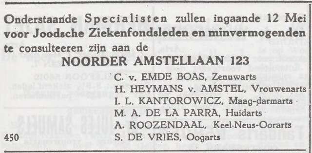 Advertentie van artsen