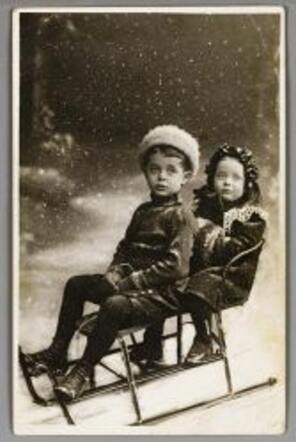 Erwin en Anny Mittler als kinderen