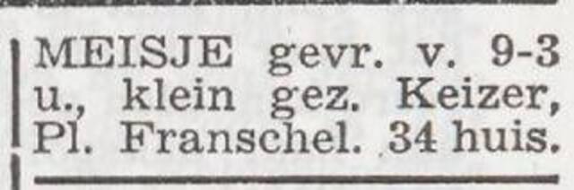 Advertentie van Hanna Ester Keizer-Swaap