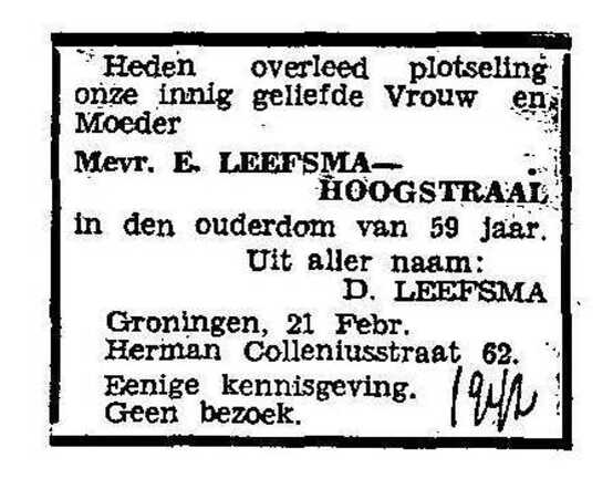 Overlijdensbericht