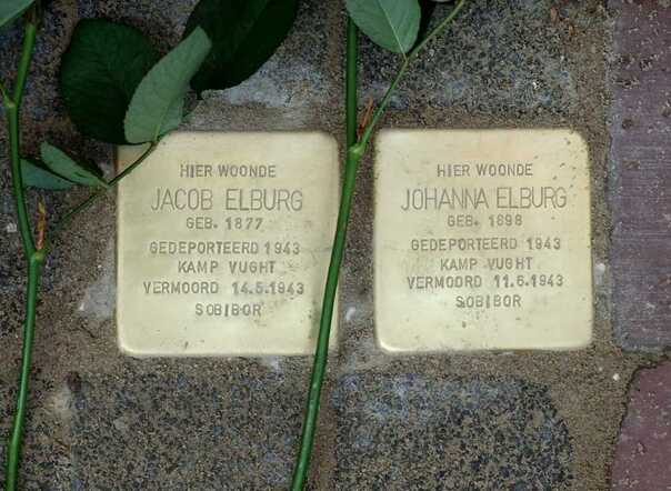 Stolpersteine in de Westluidensestraat, Tiel