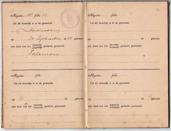 Family records Moscou-van Brink