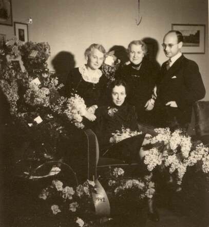 Trouwdag van Kurt en Alice Eva Jacobowitz-Leib