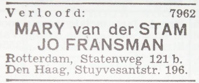 Jonas Fransman en Mary van der Stam
